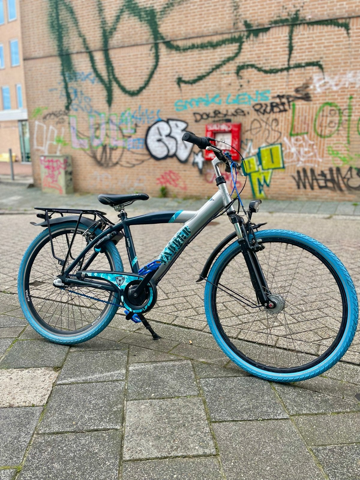 Alpina Yabber Kinderfiets 42cm - Z.G.A.N. met 3 versn., Ophalen, Zo goed als nieuw, Velgrem, 20 inch of meer