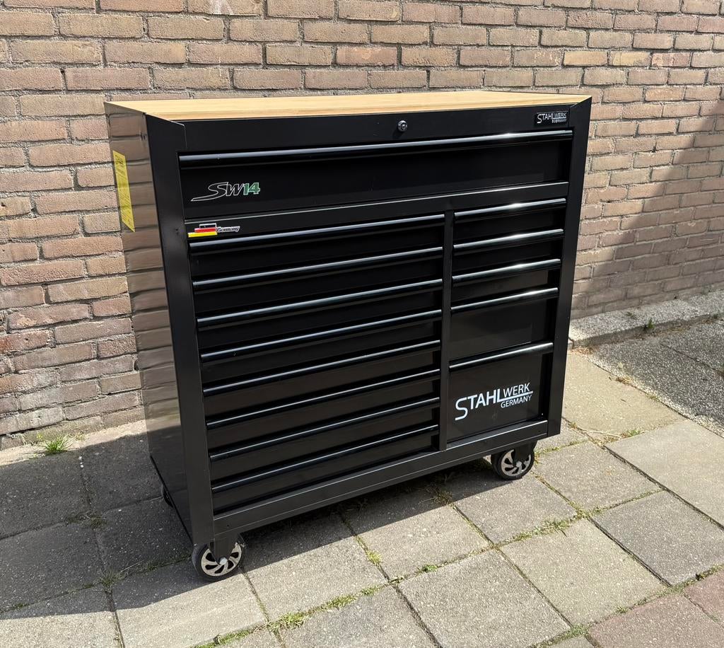 Stahlwerk SW14 Gereedschapskist - Zeer Compleet, Doe-het-zelf en Verbouw, Gereedschapskisten, Gebruikt, Gevuld, Ophalen