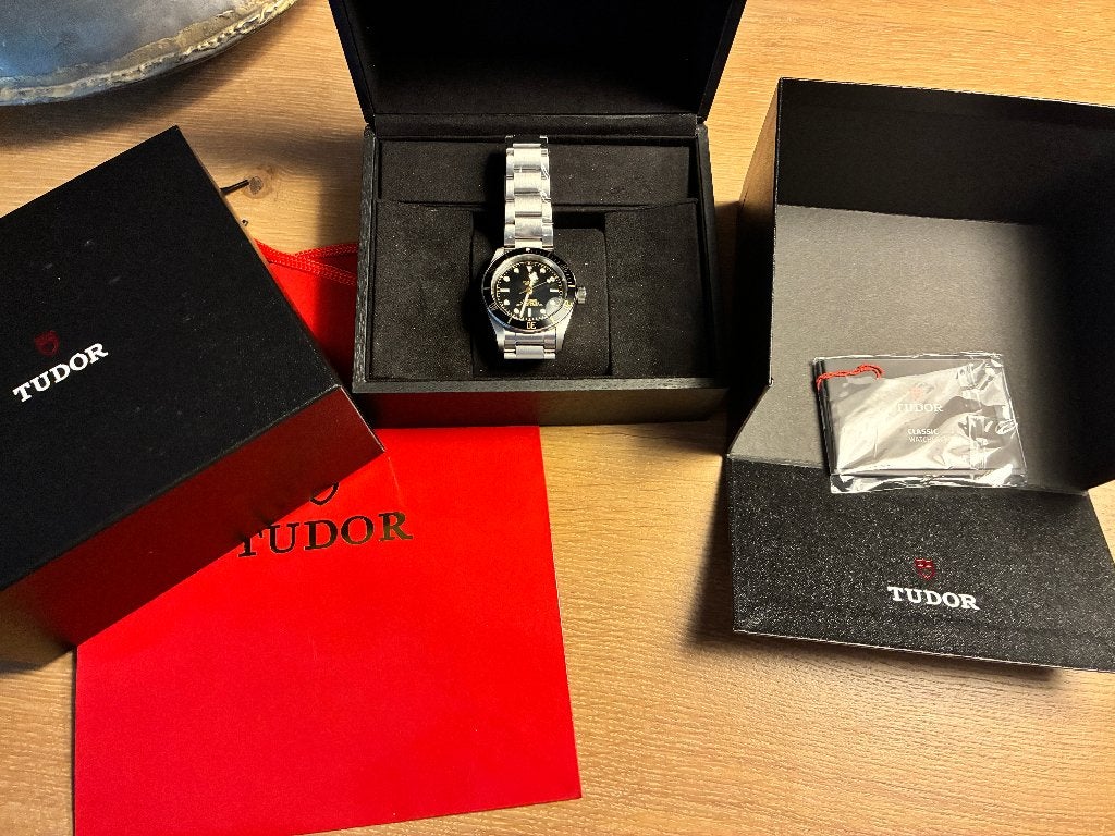 Tudor Black Bay Geneve - Complete en nieuwe set, Overige merken, Staal, Staal, Polshorloge