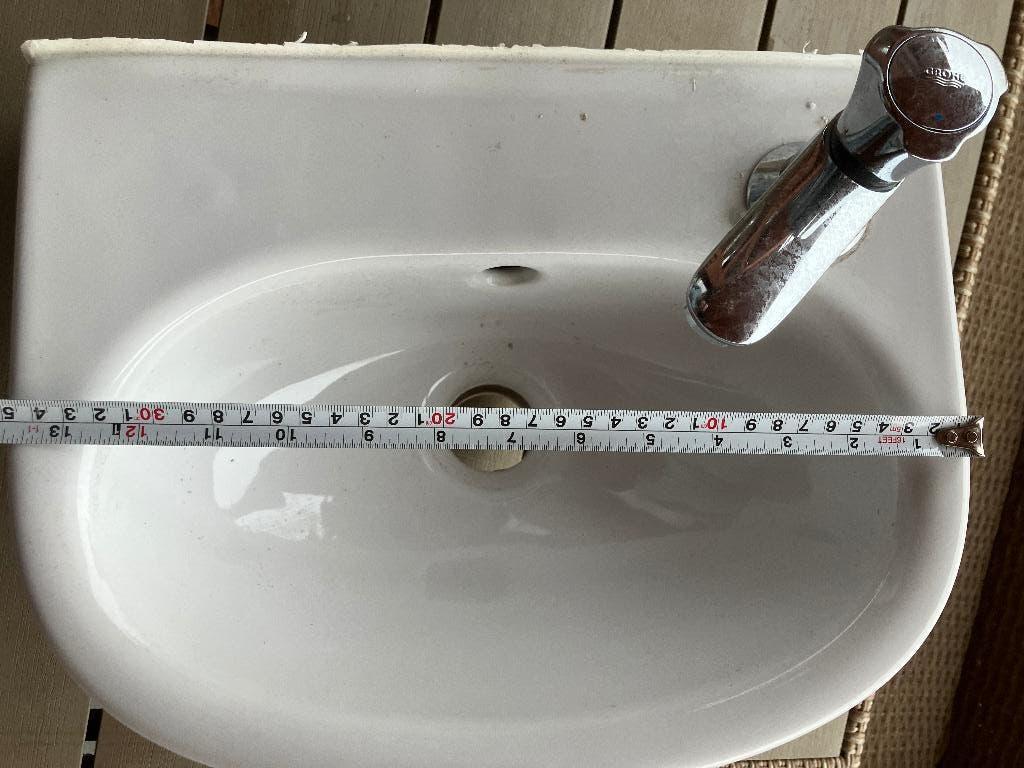 Villeroy Boch Onovo fontein met Grohe Costa L kraan, Ophalen, Minder dan 50 cm, Nieuw, Minder dan 25 cm