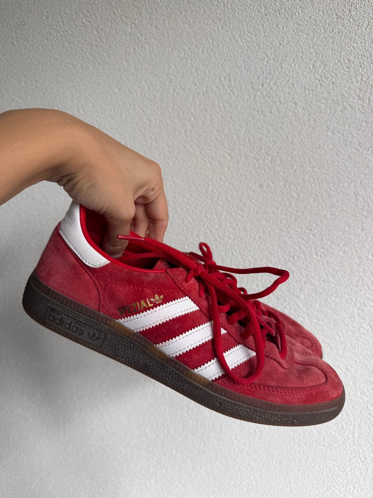 Adidas Handball Spezial rode sneakers, Ophalen of Verzenden, Rood, Sneakers of Gympen, Adidas