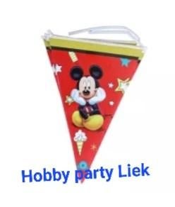 Mickey mouse vlaggenlijn nr S462, Ophalen of Verzenden, Nieuw, Versiering, Verjaardag