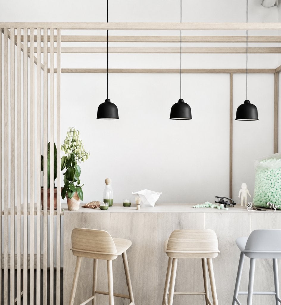 Muuto Grain Black Plafondlamp, Jens Fager (los of set van 3), Overige materialen, Nieuw, Ophalen of Verzenden, Design by Jens Fager