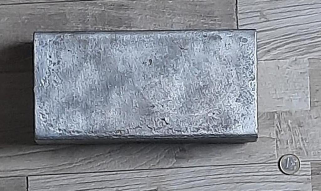 Aluminium baar, Postzegels en Munten, Edelmetalen en Baren, Ophalen of Verzenden, Zilver