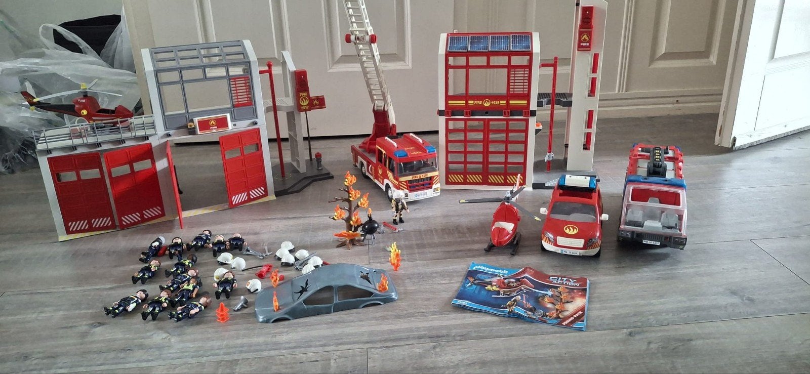 Playmobil Uitgebreide Brandweerset (9490, 5361), Ophalen of Verzenden, Gebruikt, Jongen of Meisje
