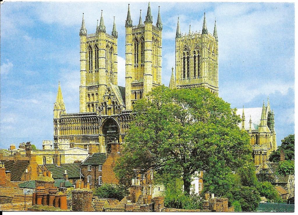 Ansichtkaart	Lincoln (Engeland)	Lincoln Minster, Verzenden, 1980 tot heden, Gelopen, Engeland