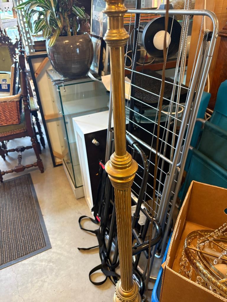antieke vloerlamp, Antiek, Gebruikt, Ophalen of Verzenden, Stof