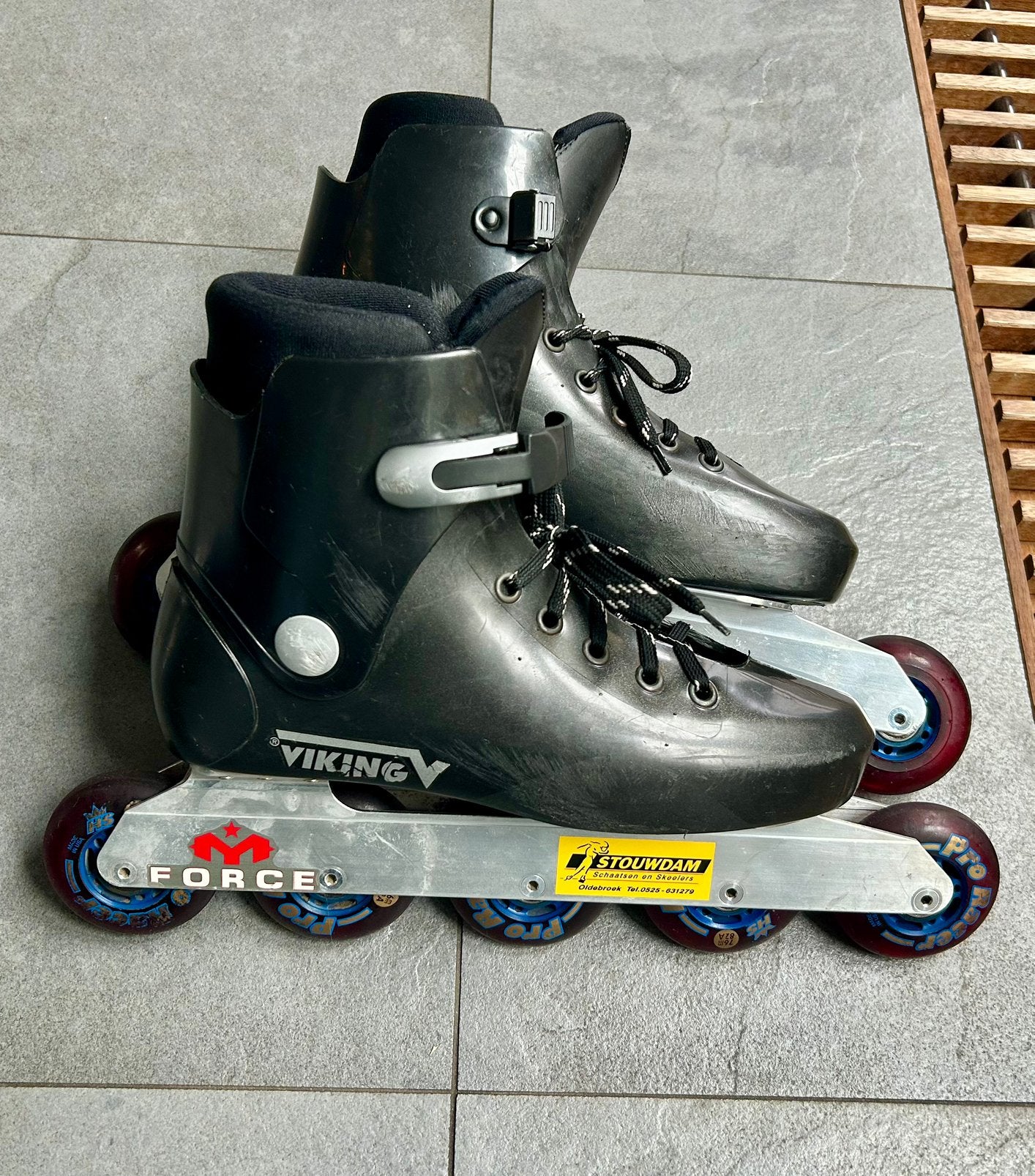 Skeelers/ inline skates Viking, Gebruikt, Inline skates 5 wielen, Heren, Ophalen