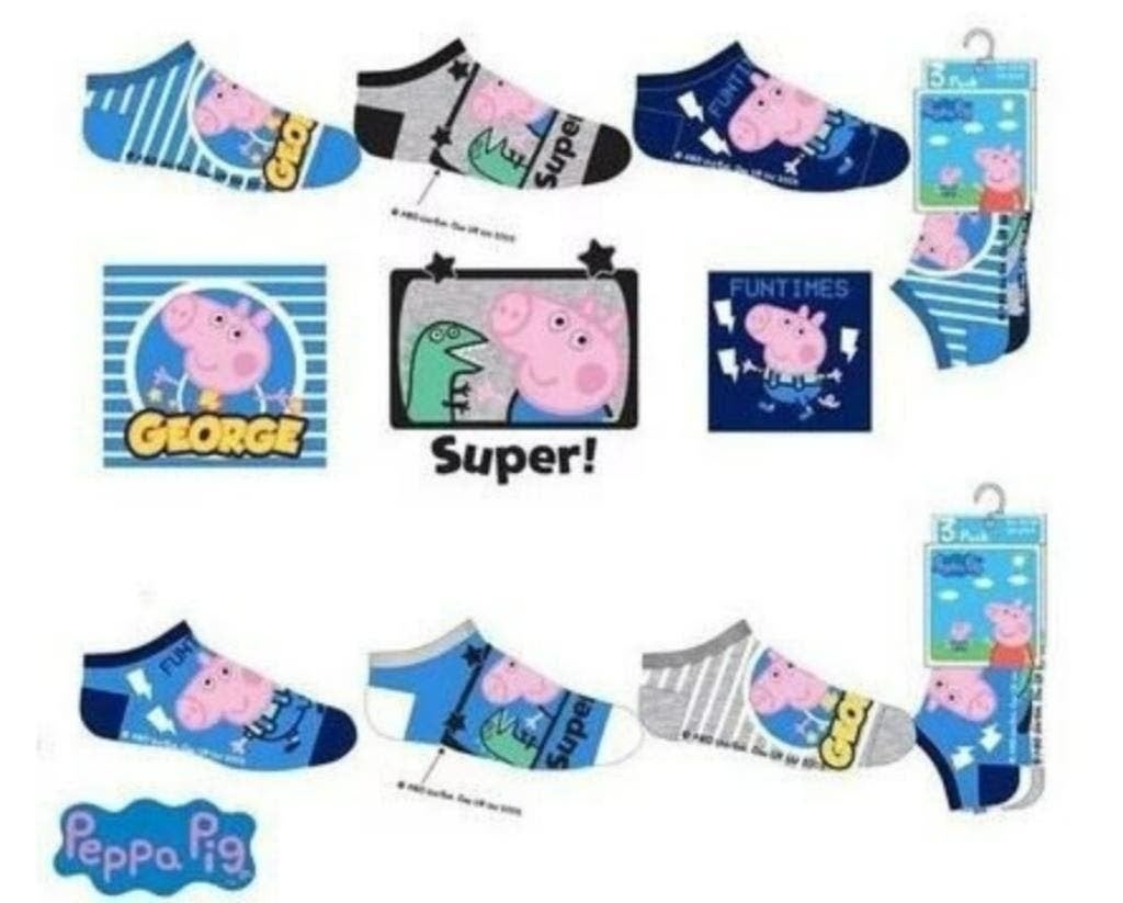 Peppa Pig Sneakersokken George - 3 paar - Maat 31/34, Nieuw, Ophalen of Verzenden, Nvt, Jongen