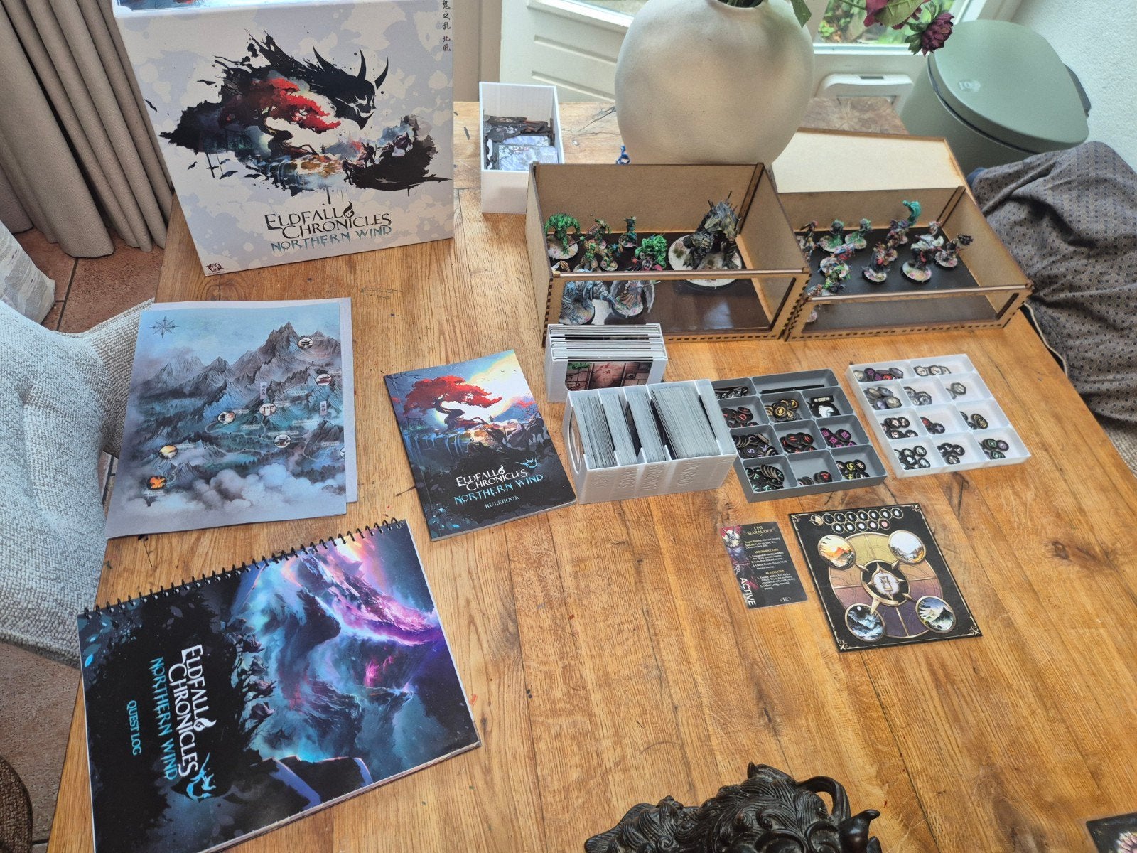 Eldfall Chronicles Northern Wind - Profesioneel geschilderd, Hobby en Vrije tijd, Een of twee spelers, Ophalen of Verzenden, Zo goed als nieuw