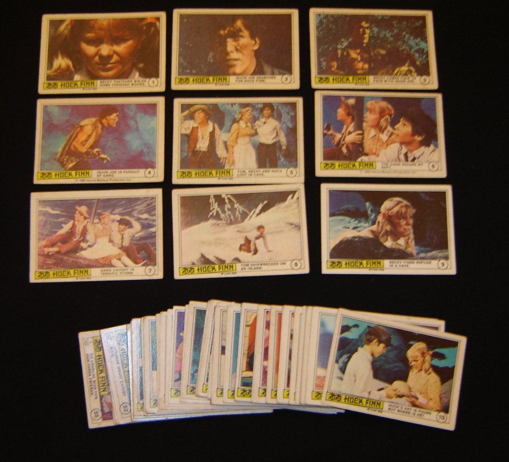 HUCK FINN a&bc ILAMI 1968 volledige 55 serie, Hobby en Vrije tijd, Stickers en Plaatjes, Verzenden, Gebruikt, Meerdere plaatjes