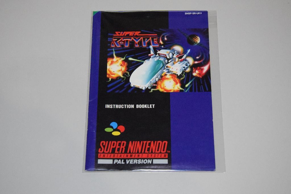 Super Nintendo (SNES) : Super R-Type (Alleen Handleiding), Avontuur en Actie, 1 speler, Ophalen of Verzenden, Zo goed als nieuw
