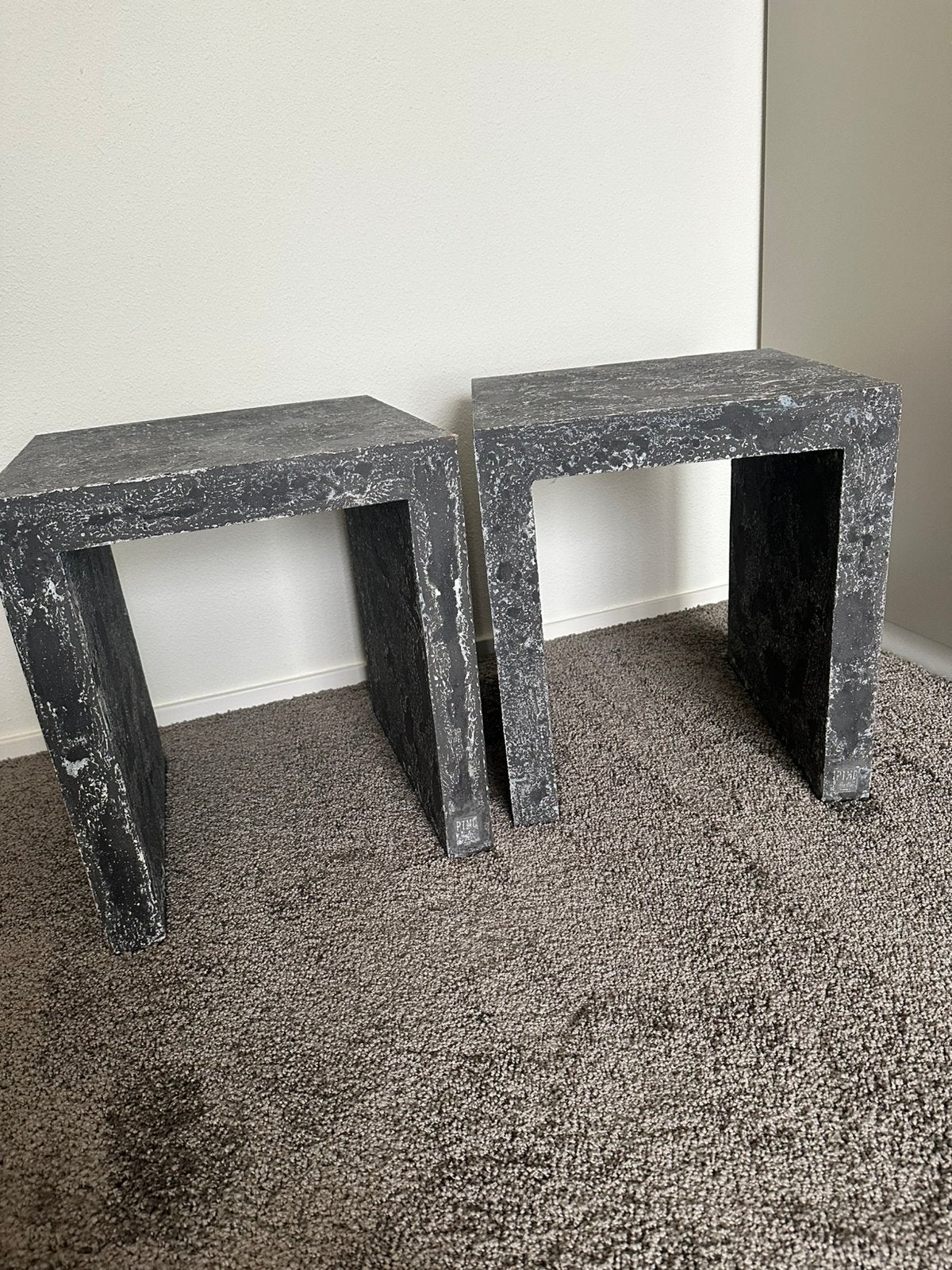 2x PTMD bijzettafel, Gebruikt, Vierkant, Ophalen, 45 tot 60 cm