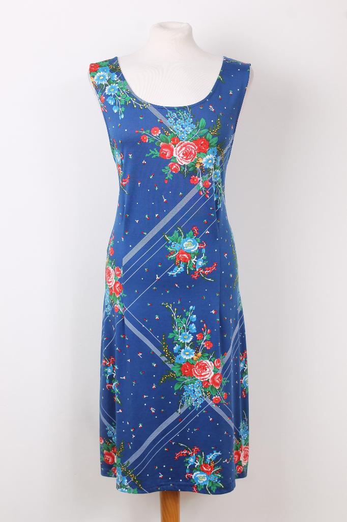 Zomer! Gebloemde jurk KING LOUIE maat 42, Kleding | Dames, Jurken, Blauw, Maat 42/44 (L), Ophalen of Verzenden, Zo goed als nieuw