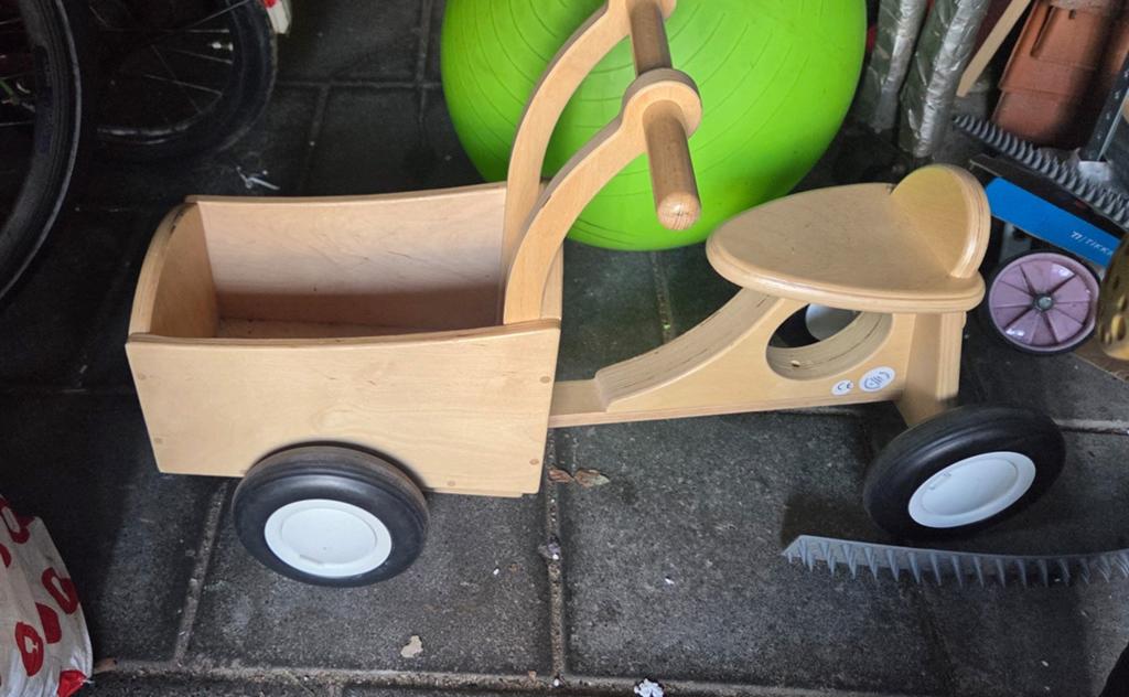 Kinder bakfiets, Ophalen, Zo goed als nieuw, Loopfiets