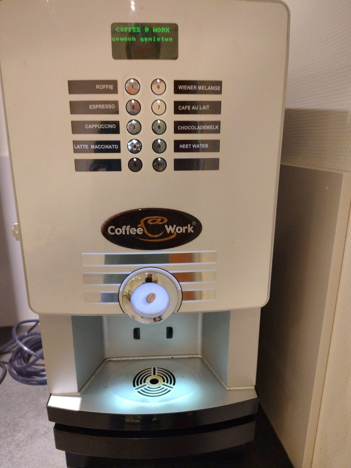 Coffee@Work Koffiemachine - Diverse Dranken, Witgoed en Apparatuur, Koffiezetapparaten, Gebruikt, Koffiebonen, 10 kopjes of meer