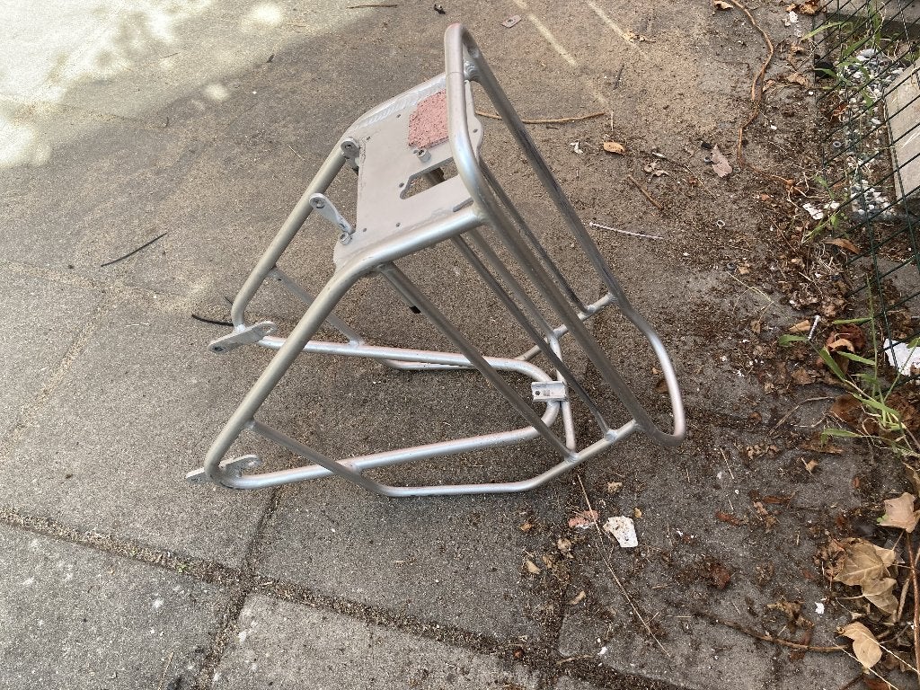 Rih omega 2 bagagedrager, Fietsen en Brommers, Fietsonderdelen, Frame, Gebruikt, Ophalen of Verzenden, Aluminium