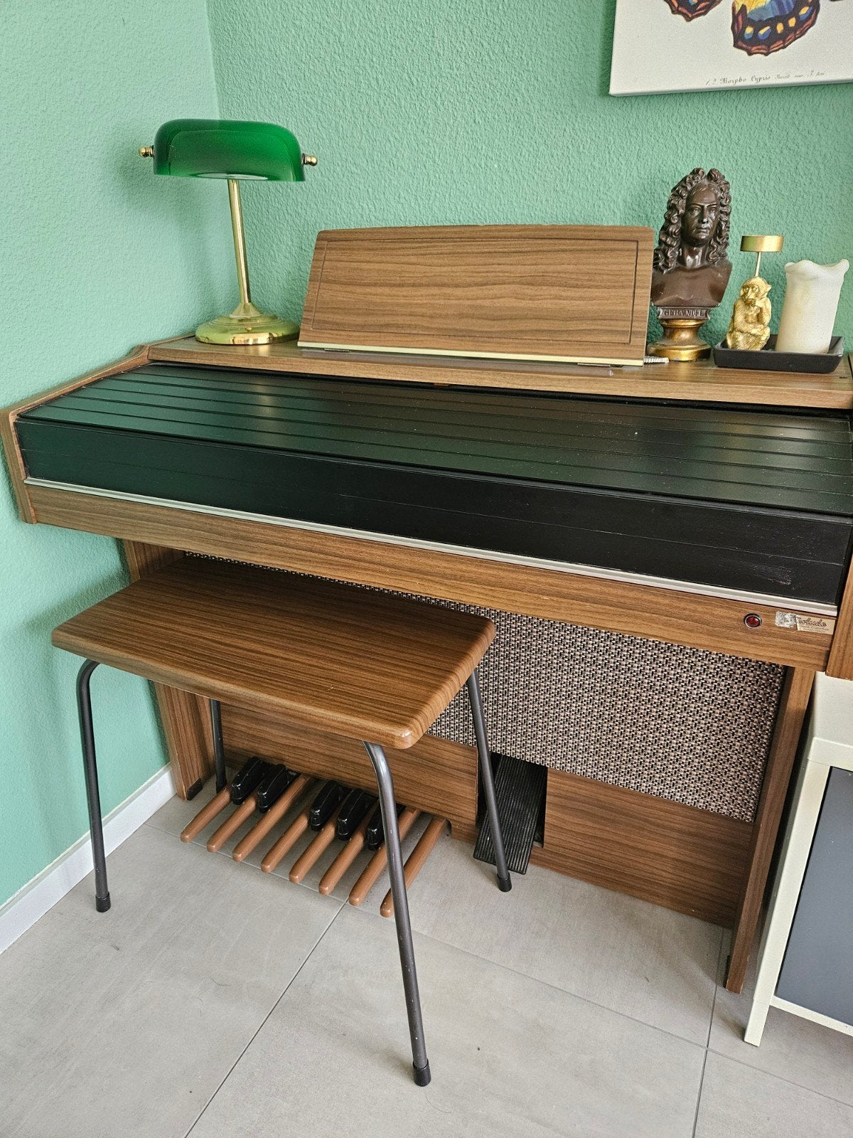Orgel met kruk en jack aansluiting voor koptelefoon, Ophalen, Gebruikt, 2 klavieren, Orgel