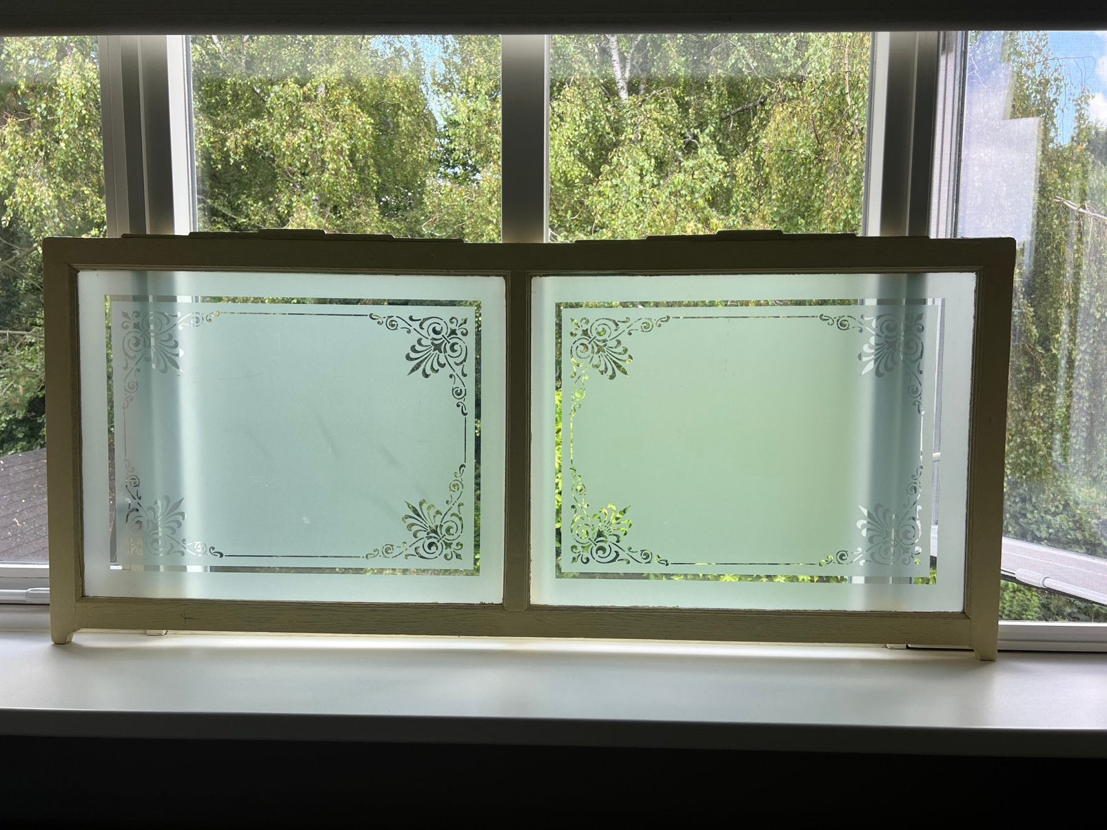 Antiek voorzetraam, Gebruikt, Overige typen, Minder dan 75 cm, Inclusief glas