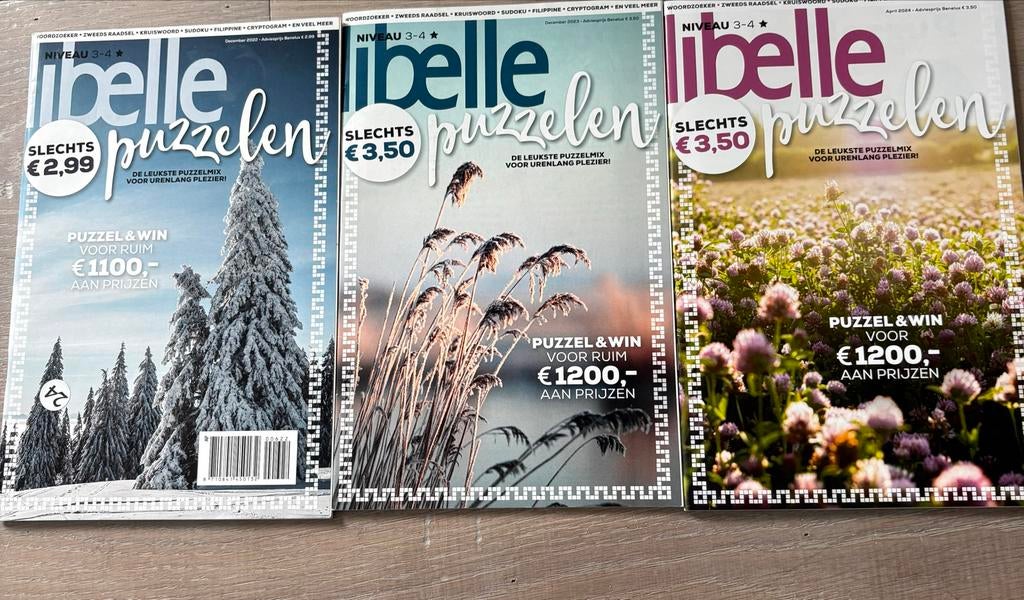 3 Libelle Puzzelboekjes - Nieuw, Boeken, Ophalen of Verzenden, Nieuw, Overige typen