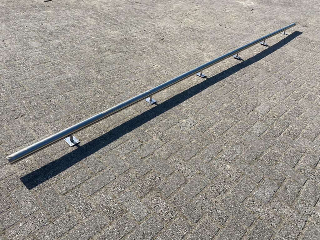 RVS leuning 4,8 meter - Stevige en duurzame balustrade, Ophalen, Gebruikt