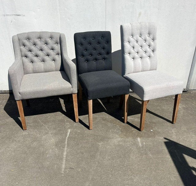 4 stuks horeca showroom eetkamer stoelen gecapitonneerd, Ophalen, Nieuw, Vier, Stof