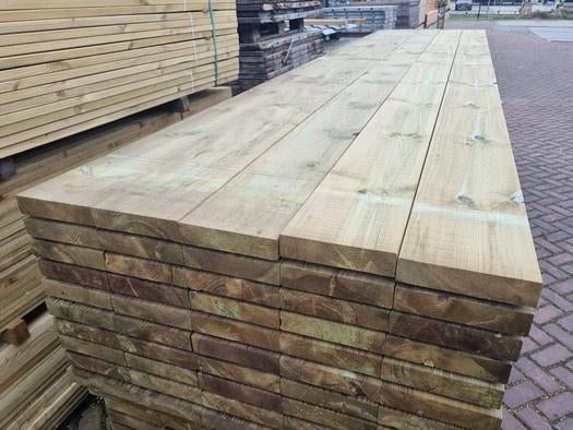 Balkhout geïmpregneerd 5.0x20.0 cm, Ophalen, Nieuw, 250 cm of meer, Balken
