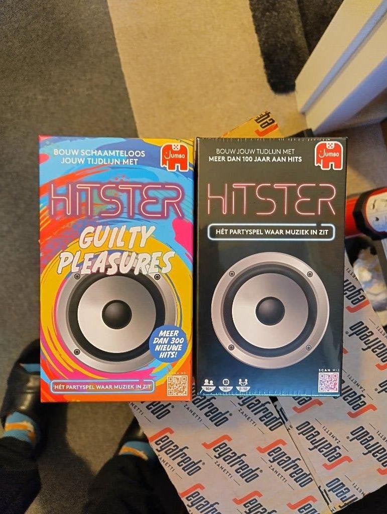 Hitster en Hitster Guilty Pleasures (alleen ophalen), Ophalen, Jumbo, Nieuw, Een of twee spelers