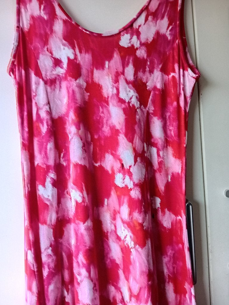 rode tricot zomer jurk maat 44, Maat 42/44 (L), Nieuw, Ophalen of Verzenden, Rood