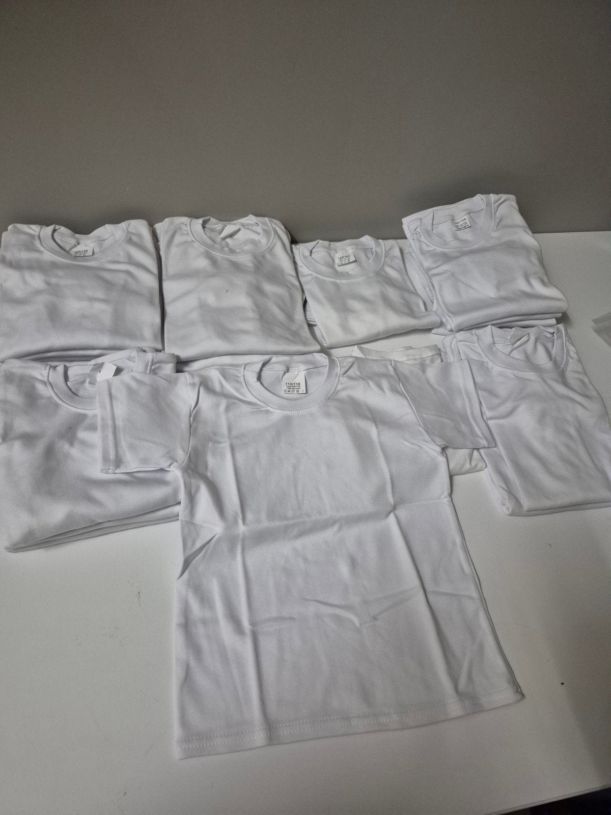 Partij van 22 Witte T-shirts (Lange en Korte Mouwen), Ophalen of Verzenden, Nieuw, Overige maten