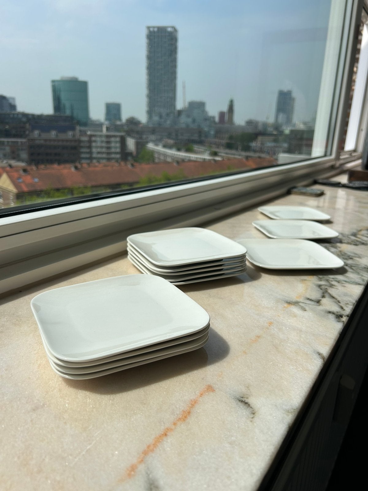 Set stijlvolle gebaksbordjes/tapasschaaltjes, Ophalen of Verzenden, Zo goed als nieuw, Bord(en), Overige stijlen