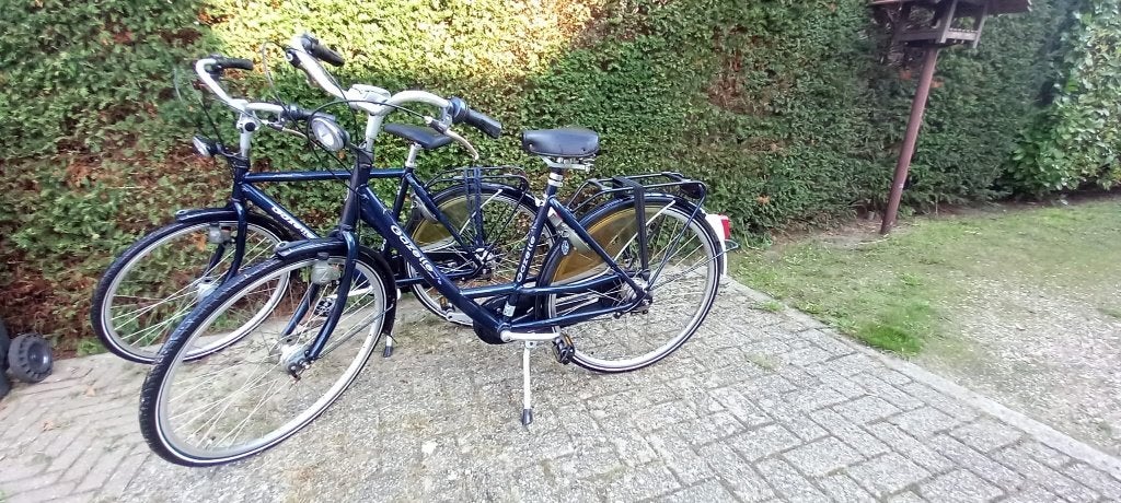 Dames- en Herenfiets, Gazelle Accent als set te koop, Ophalen, Versnellingen, Gazelle, Trommelrem