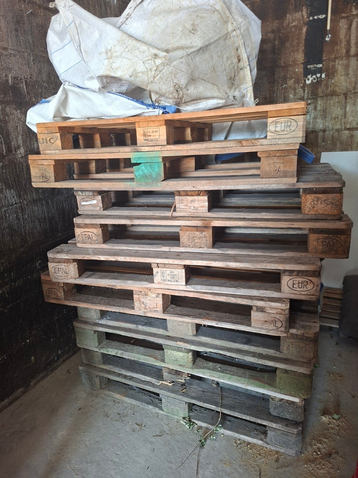 euro pallets,  9 stuks, Doe-het-zelf en Verbouw, Hout en Planken, Ophalen, Overige houtsoorten, Minder dan 200 cm, Pallet