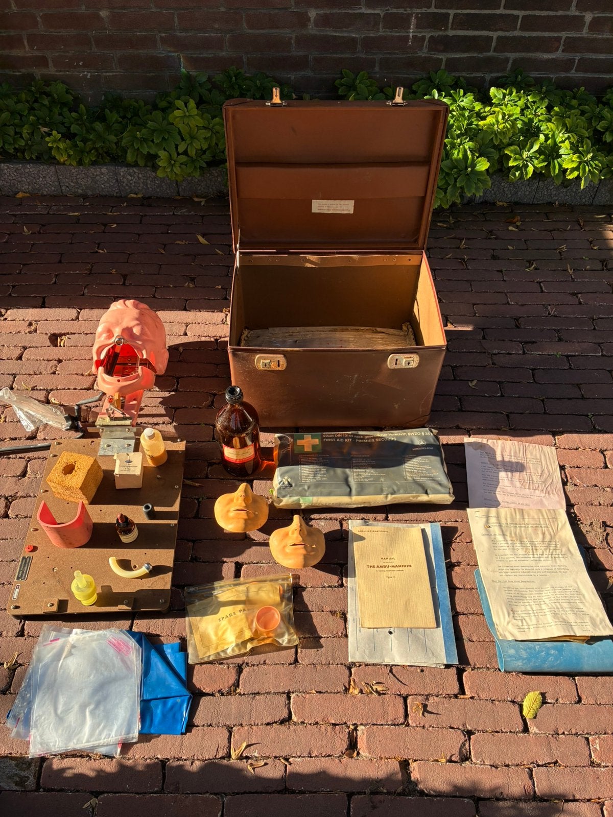 Oud beademings train toestel, Ophalen