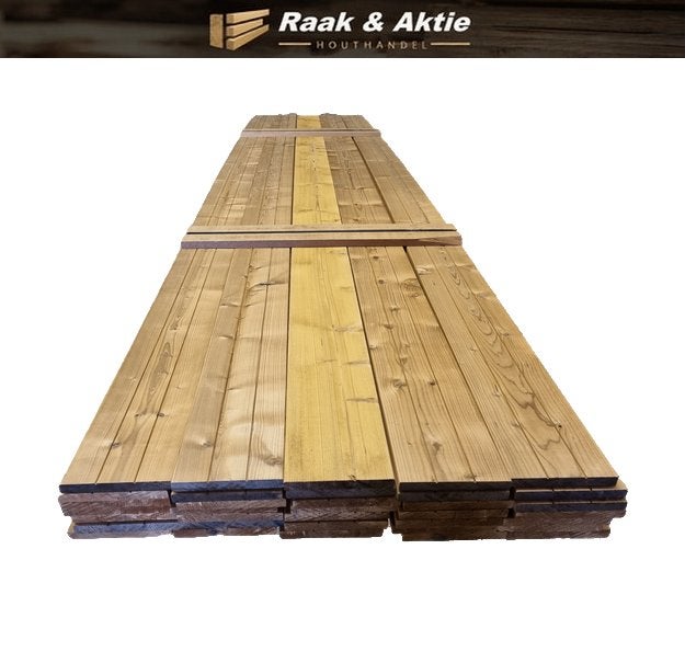 Thermowood planken 2.0x18.5 cm - nr: tp237, Ophalen, Nieuw, 250 cm of meer, Planken