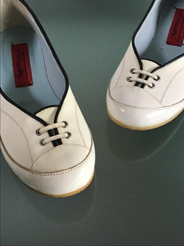 Witte lak ballerina’s 38 | navy vibe | Gratis verzenden, Verzenden, Wit, Nieuw, Ballerina's