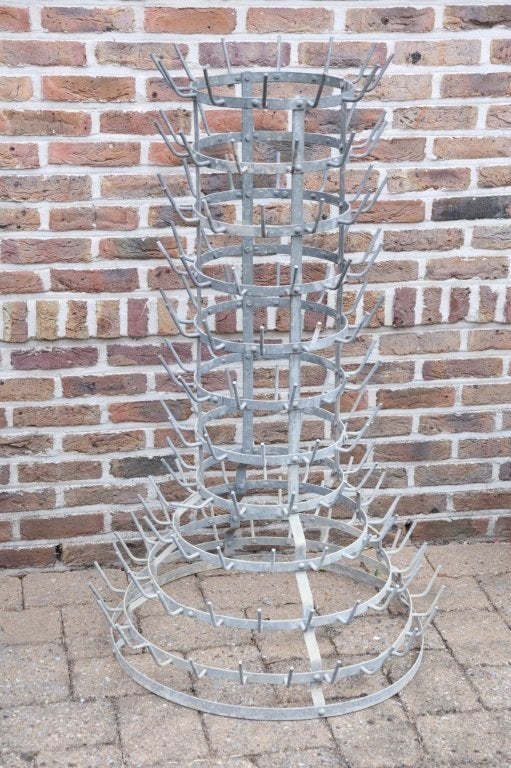 Frans antiek Wijnrek, Ophalen, Gebruikt, Metaal, 25 flessen of meer