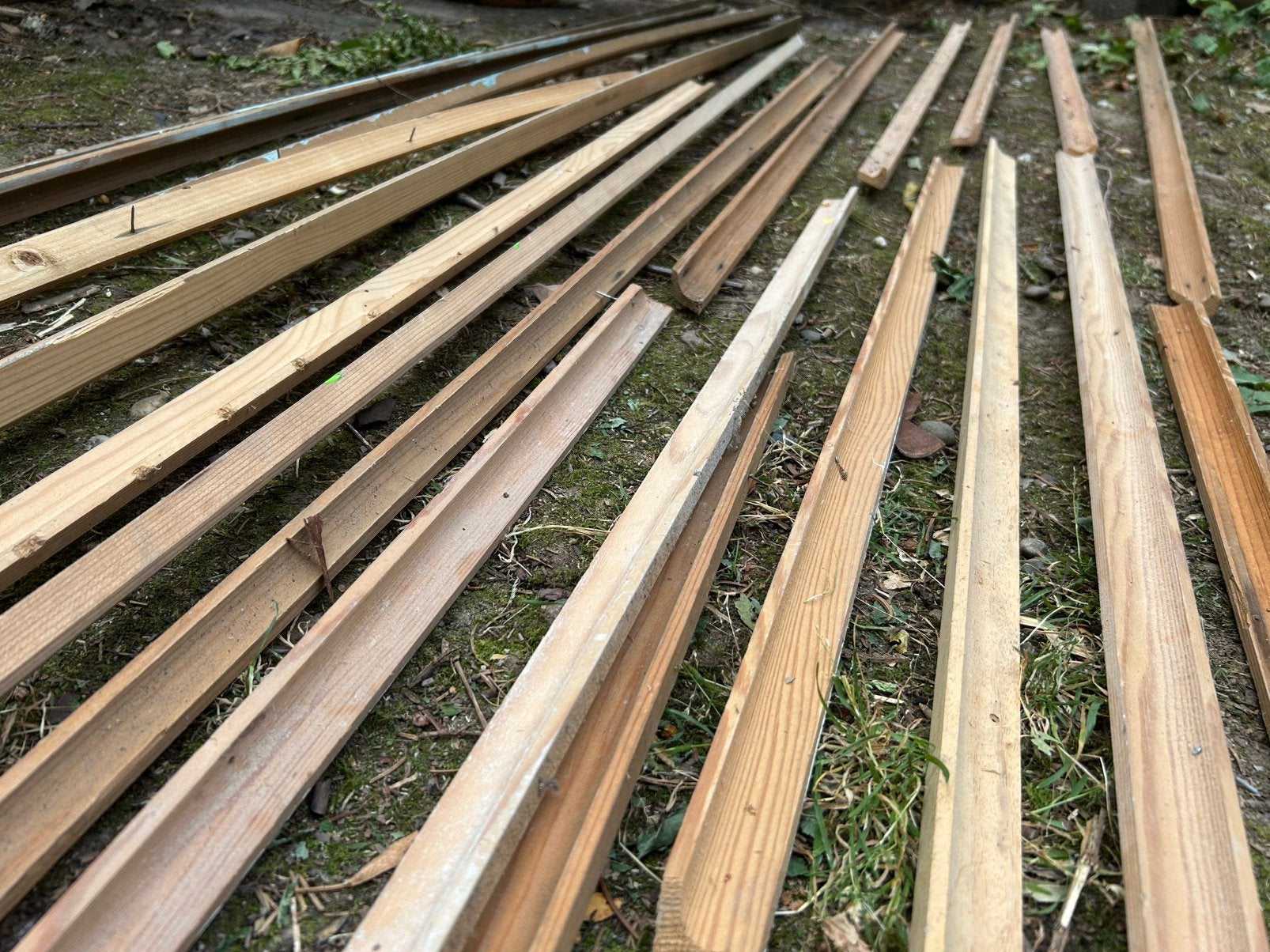 Plafond lijsten blanco vol hout, Ophalen, Overige materialen, Gebruikt, Lijsten