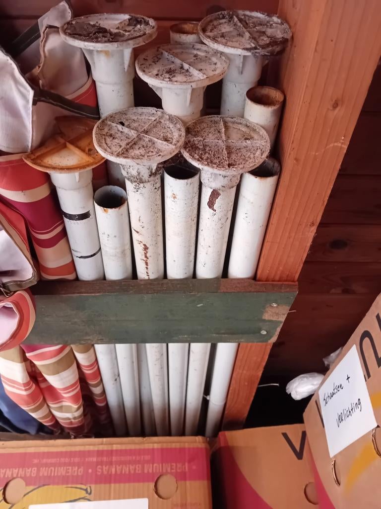Diverse partytent stokken en koppelstukken, Ophalen of Verzenden