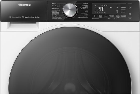 Hisense wasmachine WF5S1045BW - 5S Serie, 1200 tot 1600 toeren, 10 kg of meer, Nieuw, Hisense Nederland