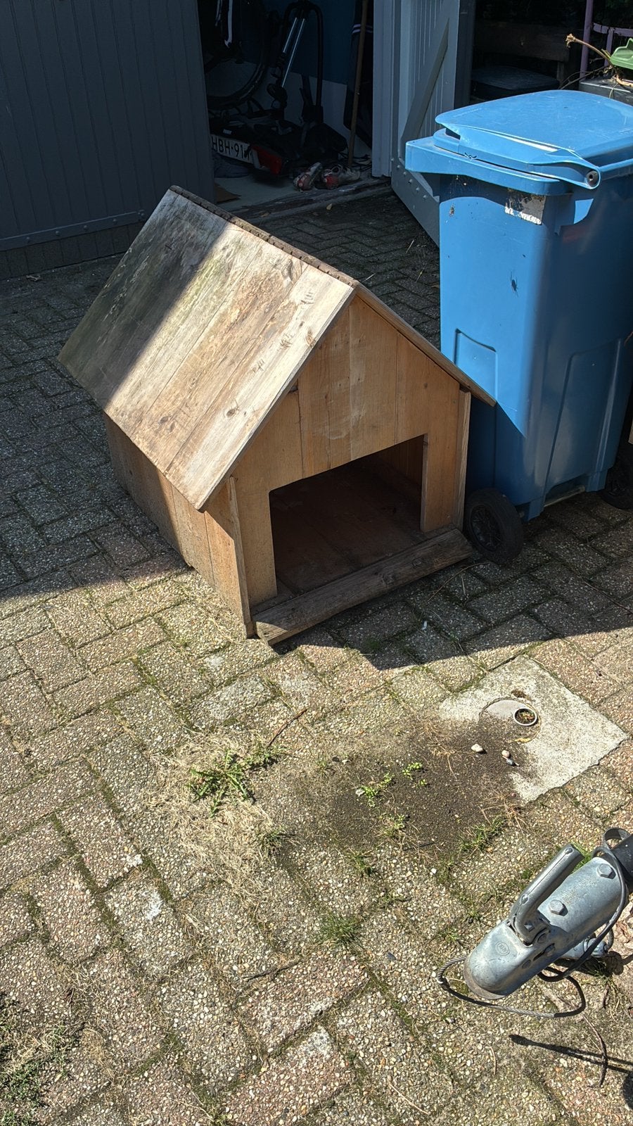 Hok voor hond kat of grasmaaier, Dieren en Toebehoren, Hondenhokken, Ophalen of Verzenden, Zo goed als nieuw, 110 cm of meer, Minder dan 65 cm