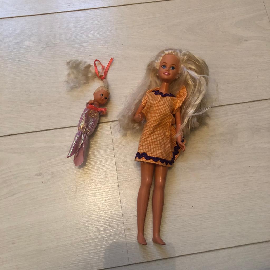 Vintage Skipper en baby Mattel, Verzamelen, Ophalen of Verzenden, Zo goed als nieuw, Pop