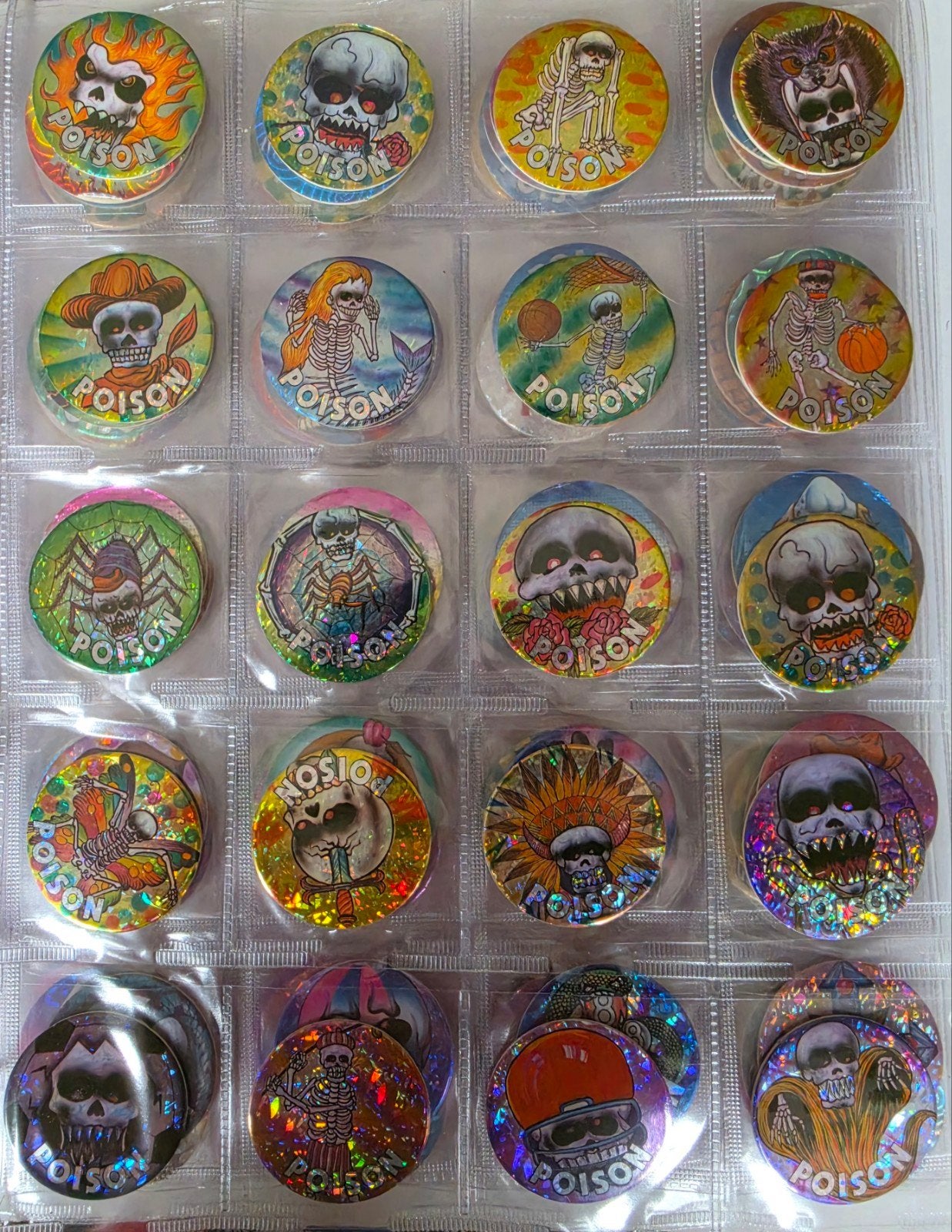 142 Poison Flippo's - Voornamelijk verschillende, Verzamelen, Flippo's, Ophalen of Verzenden, Verzameling