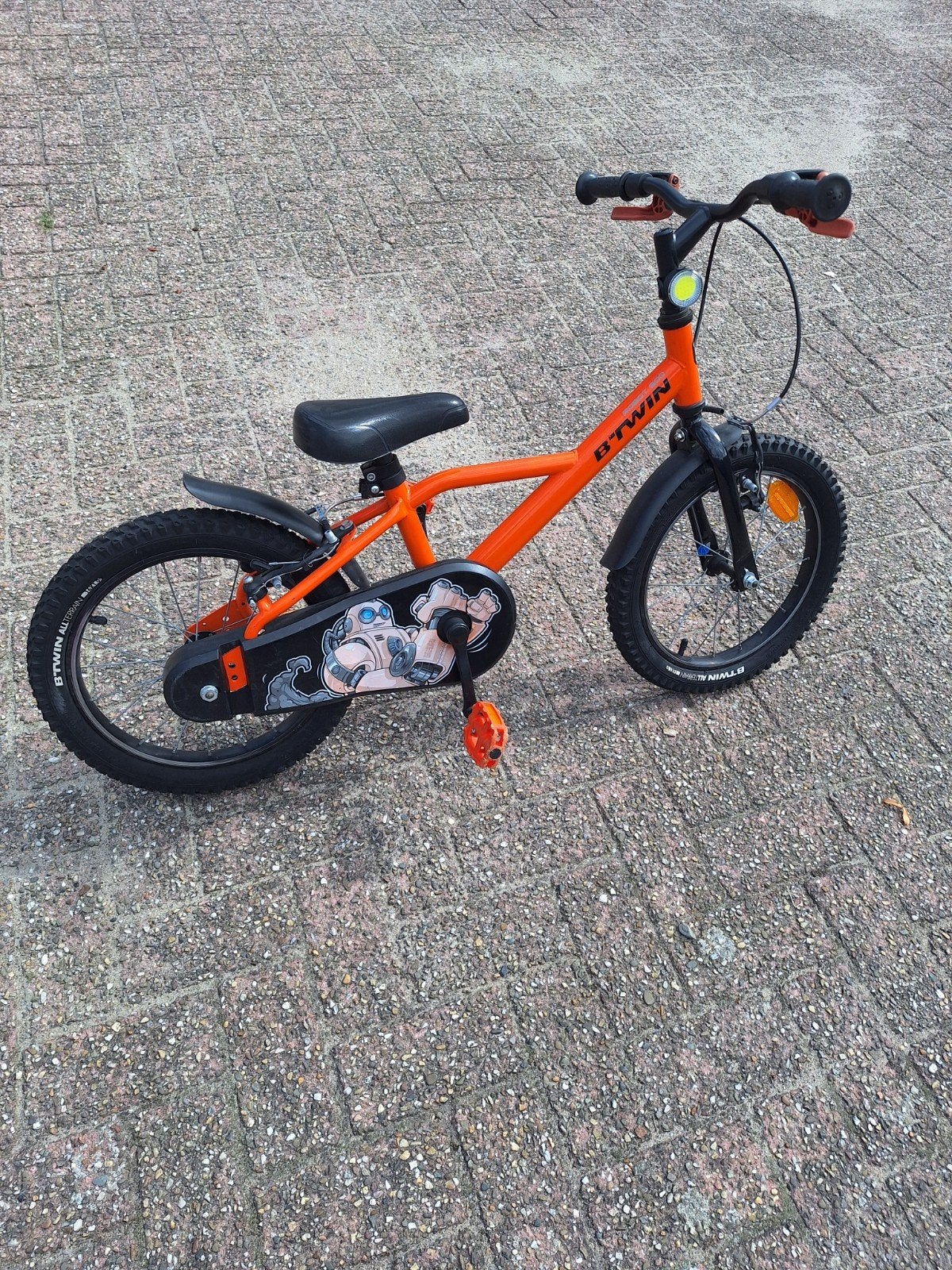 b-twin kinderfiets, Ophalen, Gebruikt, 16 tot 20 inch
