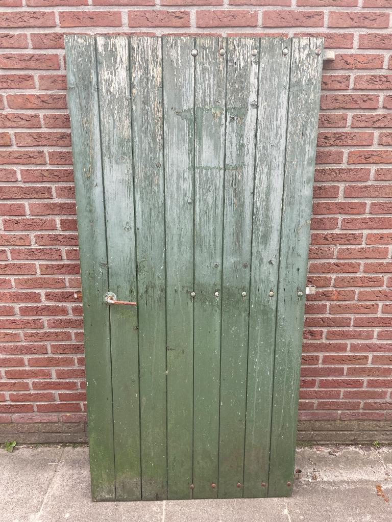 Houten Tuindeur, Ophalen, Gebruikt, Minder dan 100 cm, Draaipoort