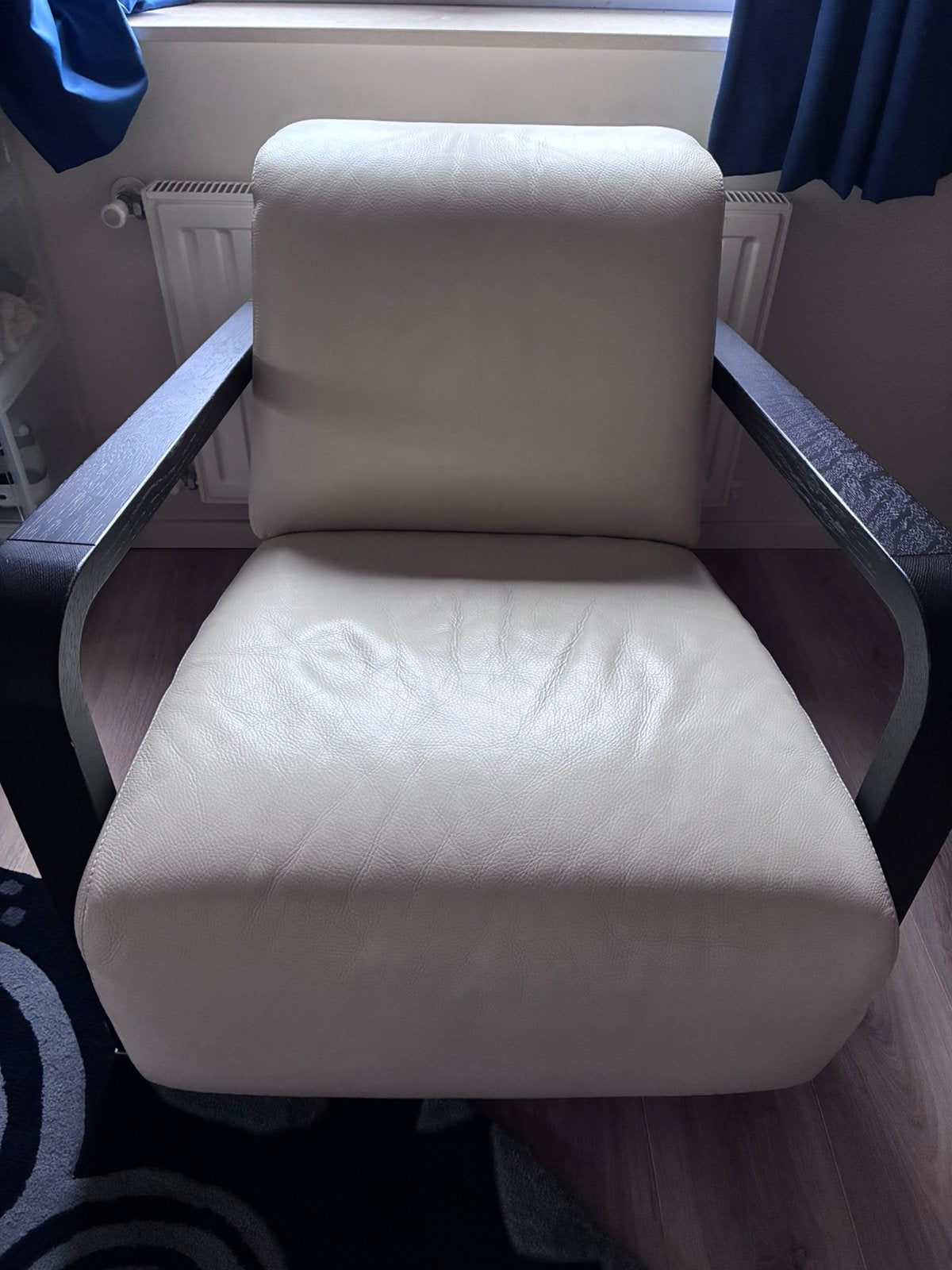 Leolux stoel Hemmingway, Huis en Inrichting, Fauteuils, Ophalen, Gebruikt, 50 tot 75 cm, Leer