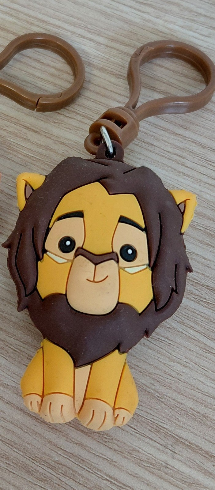 Lion king figural bag clip Simba, Ophalen of Verzenden, Leeuwenkoning of Jungle Boek, Zo goed als nieuw, Beeldje of Figuurtje