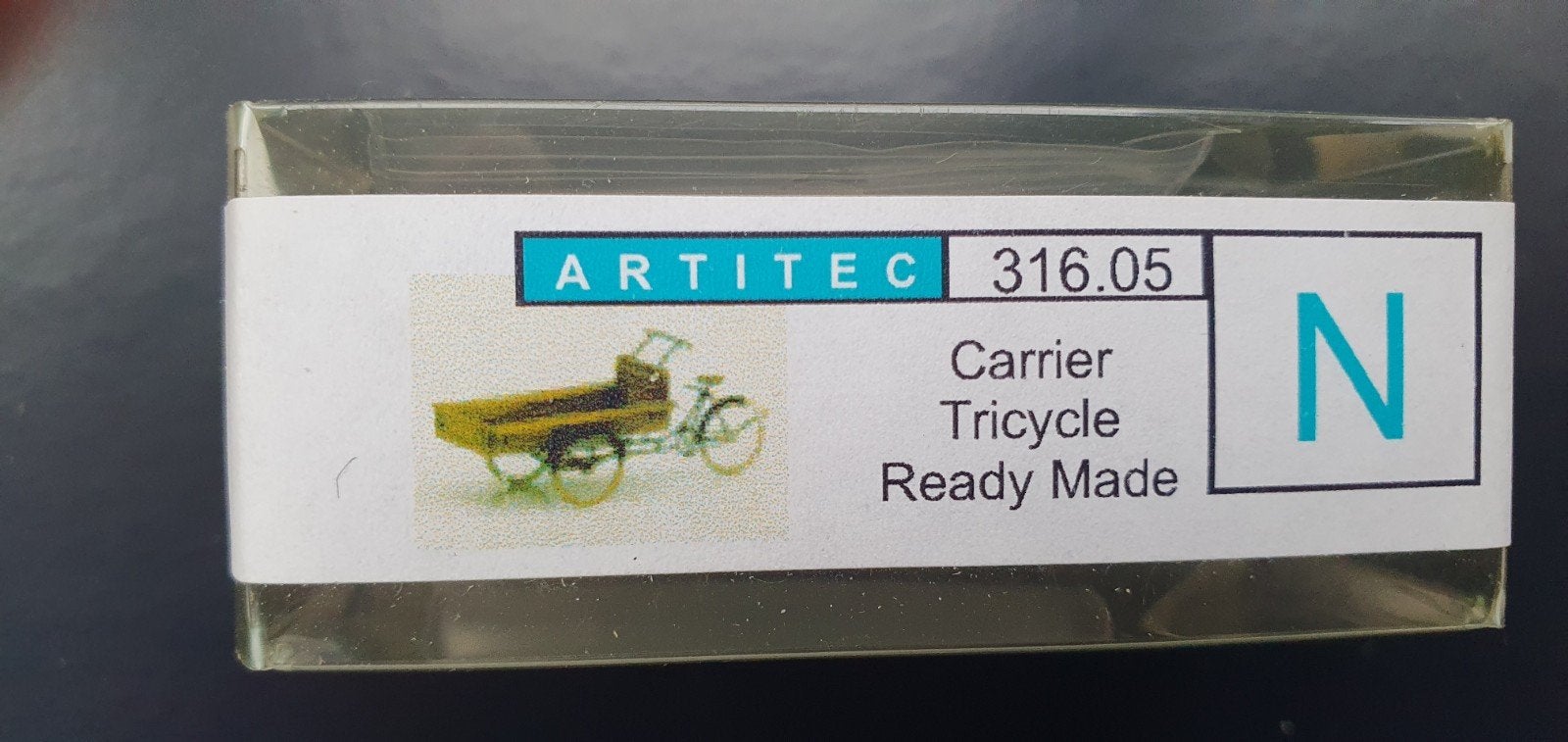 Artitec 31605 Bakfiets N spoorbaan, Hobby en Vrije tijd, Modeltreinen | N-Spoor, Overige merken, Gelijkstroom of Wisselstroom