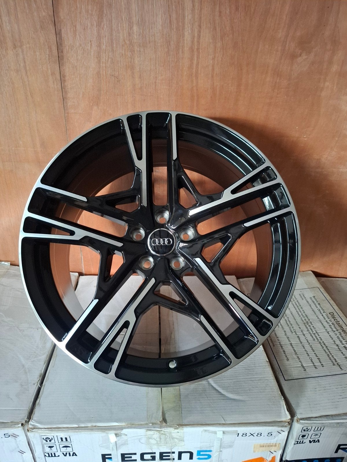 Audi R8 Look Velgen 20 inch - Zwart Machined Face, Auto-onderdelen, Ophalen, Nieuw, Audi