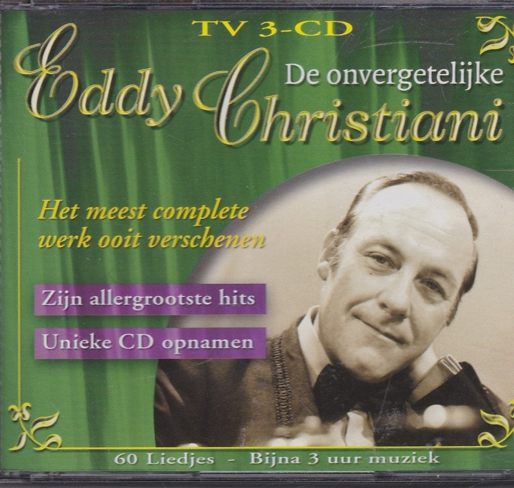 Eddy Christiani  Meest Complete Werk  ( 3 cd set z0, Verzenden, Zo goed als nieuw, Levenslied of Smartlap